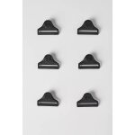 Boucles genouill�res fox titan pro / race knee - 6 pieces 2025 black