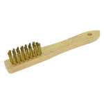 Brosse m�tallique tivoly bougie professionnel manche en bois garniture laiton