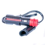 C�ble chargeur de batterie tecmate o - 2 male din et allume cigare