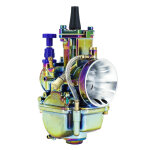 Carburateur p2r carburateur type pwk 28 titanium a boisseau plat avec powerjet et starter a tirette (qualite ...