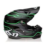 Casque cross 6d helmets atr - 2 phase 2024 black green