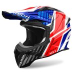 Casque cross airoh aviator ace 2 - proud 2024 blue / red