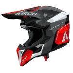 Casque cross airoh wraaap - conquer 2026 red gloss