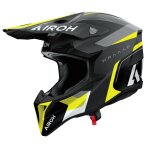 Casque cross airoh wraaap - conquer 2026 yellow matt