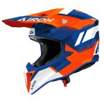 Casque cross airoh wraaap - vision 2026 orange / blue