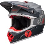 Casque cross bell moto - 9s flex seven vanguard 2026 charcoal / orange