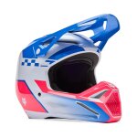Casque cross fox v1 collect 2025 bleu rose