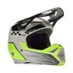 Casque cross fox v1 collect 2025 grey / yellow