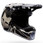 Casque cross fox v1 - diffuse - enfant black