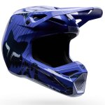 Casque cross fox v1 - diffuse - enfant purple