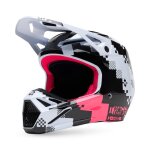 Casque cross fox v1 digi image 2025 black / pink