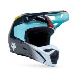 Casque cross fox v1 - elevated - enfant light blue