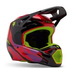 Casque cross fox v1 emotion 2025 fluo red