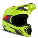 Casque cross fox v1 - flora 2024 yellow