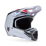 Casque cross fox v1 flow 2025 white / red