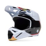 Casque cross fox v1 hello future 2025 white
