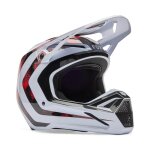 Casque cross fox v1 kairos 2025 white / red