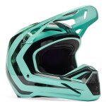 Casque cross fox v1 - kairos - enfant turquoise