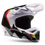 Casque cross fox v1 kozmik 2024 black white