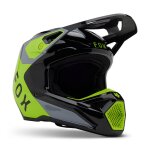Casque cross fox v1 lean 2025 grey / yellow