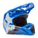 Casque cross fox v1 - shield - enfant blue