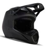Casque cross fox v1 - solid 2024 matt black