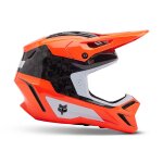 Casque cross fox v3 rs infinite 2026 fluo orange