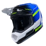 Casque cross kenny performance graphic 2026 white blue racing spe