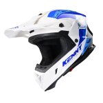 Casque cross kenny titanium - graphic 2024 white blue