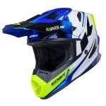 Casque cross kenny track graphic 2025 div speed neon blue