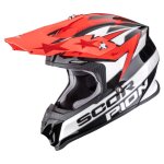 Casque cross scorpion exo vx - 16 evo air - patriot 2026 noir / blanc / rouge