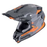 Casque cross scorpion exo vx - 16 evo air - rod 2026 gris / orange