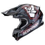 Casque cross scorpion exo vx - 16 evo air - rok 2026 noir / gris / rouge