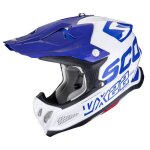 Casque cross scorpion exo vx - 22 air - updown 2026 blanc / bleu