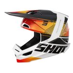 Casque cross shot furious - electron 2023 orange