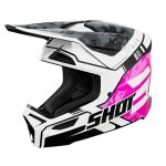 Casque cross shot furious enfant - flash flash pink glossy