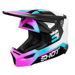 Casque cross shot furious - enfant - rocket pink glossy