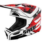 Casque cross shot furious - flash 2025 flash red glossy