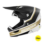 Casque cross shot race - mythic 2025 black / gold