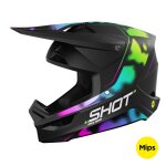 Casque cross shot race - nitro 2025 black mat