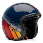 Casque jet dexter element enjoy your ride navy shiny