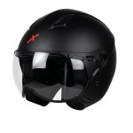 Casque jet dexter helios black mat