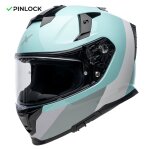 Casque int�gral dexter mirage zephyr blue / white / grey shiny