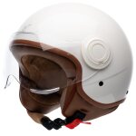 Casque jet dexter skylar white glossy
