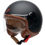 Casque jet dexter skylar black mat