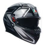 Casque int�gral agv k3 - compound matt black / grey