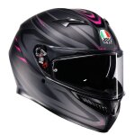 Casque int�gral agv k3 - syth matt black pink