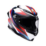 Casque int�gral agv k6 s - timewarp matt black red blue