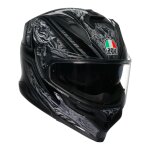 Casque int�gral agv k7 - damascus black / silver