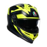 Casque int�gral agv k7 - glimpse black / yellow fluo
